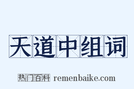 天道中组词是什么意思的图片